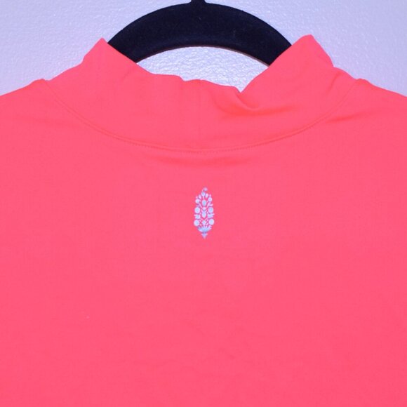 Women's Free People Movement Bright Lights Coral Performance Crop Tank - Size S - Picture 5 of 6